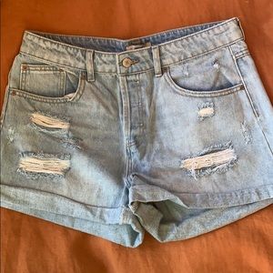 High waisted mom shorts